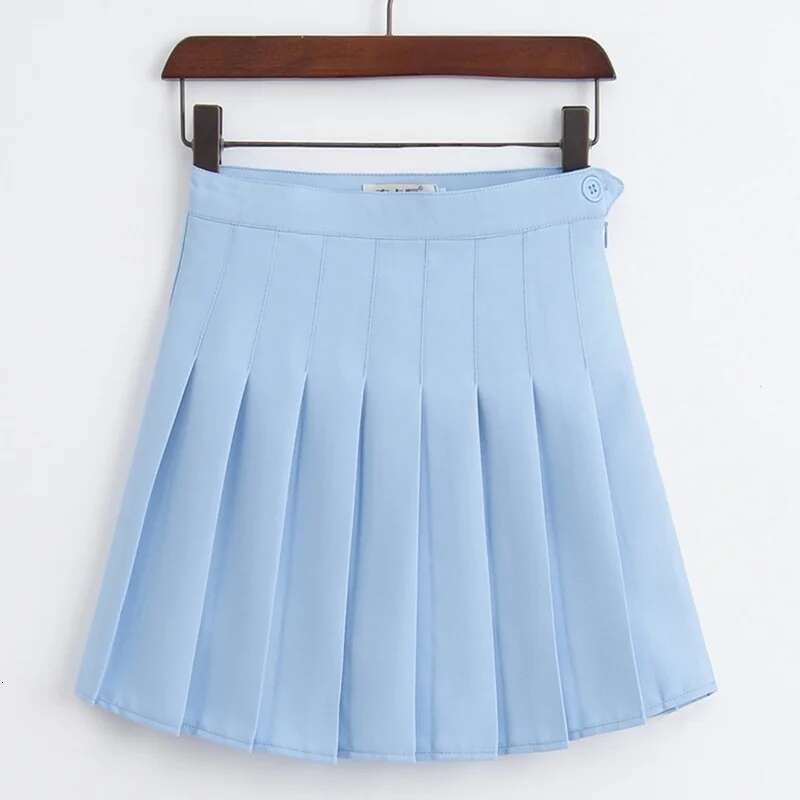 A Girls Lattice Short Dress High Waist Pleated Tennis Skirt Uniform with Inner Shorts Underpants for Badminton Cheerleader s