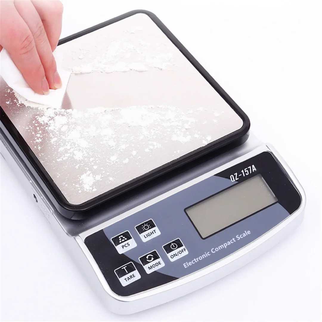 Kitchen Measuring Tools Electronic Scale 15/10/5/3KG Maximum Weight USB Charge Smart Digital Display Scale Precision InstrumentM240815