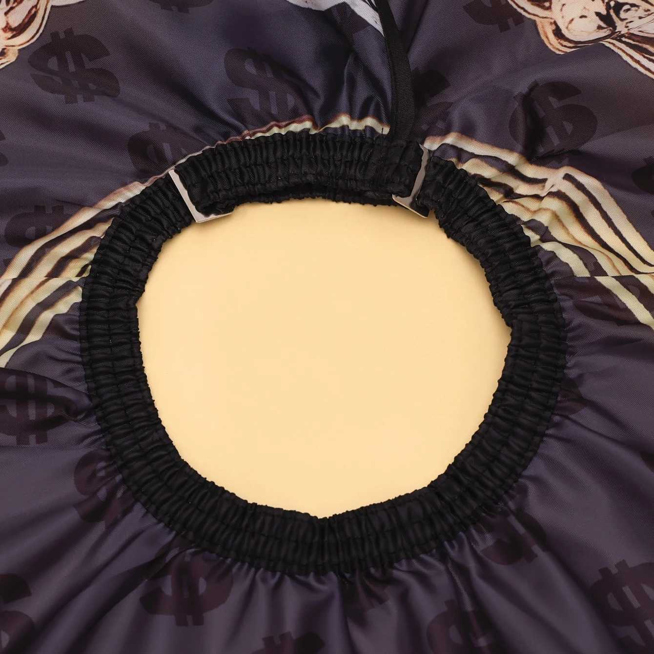 Button necklace hair apron waterproof hair dress hairstylist fashion pattern released anti-static hair clip W240814