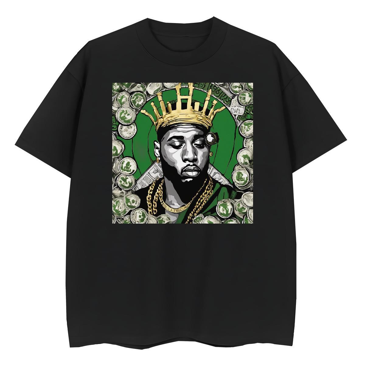 TOP Quality Men Tees Hip Hop Street 230g Pure Cotton Oversized 4XL Breathable Soft USD Man T Shirts New Wear