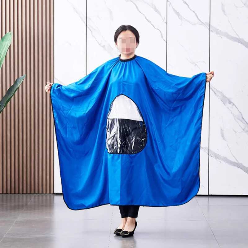 Barber Corner Salon with Transparent Window Waterproof Hair Cloak Apron Barber Shop Hair Cutting Tools W240814