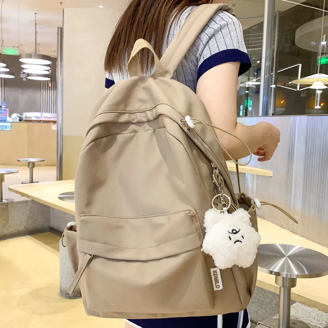 Fashion Backpack Female Kawaii SchoolBag Waterproof Travel Nylon Laptop Cute BookBag Women Student Ladies Simplicity sac 240813
