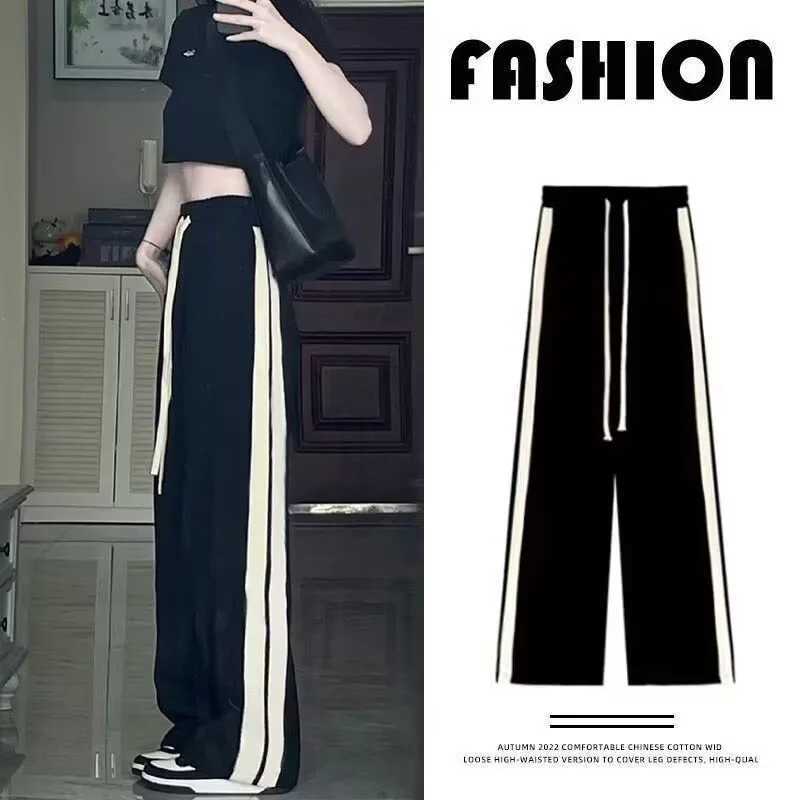2024 Hip Hop High Street Slacks Mens Summer Heavy duty Straight Leg Track Pants FULly Matched Wide Leg PantsW240725
