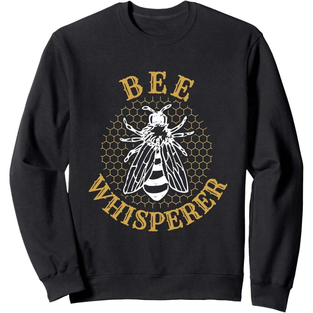 Long Sleeve Shirts For Men Sweatshirt Bee Whisperer Beekeeper Gift Honey Pollen Funny Sweatshirt Graphic Tee Streetwear Casual Tops Clothes sweatshirt
