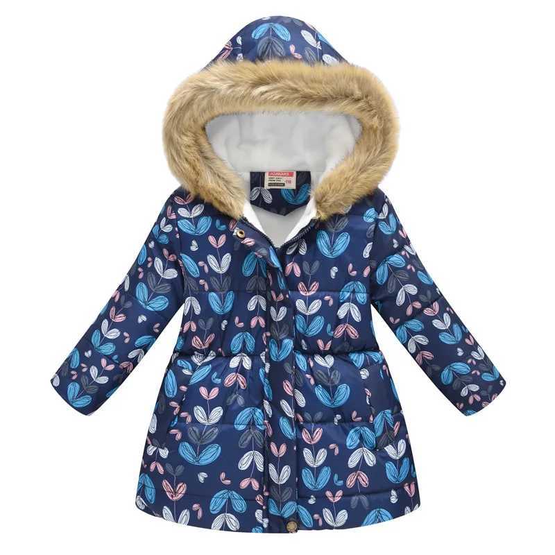 Winter baby warm coat with faux fur clothing childrens snow jacket cotton padded jacket Parka W240814