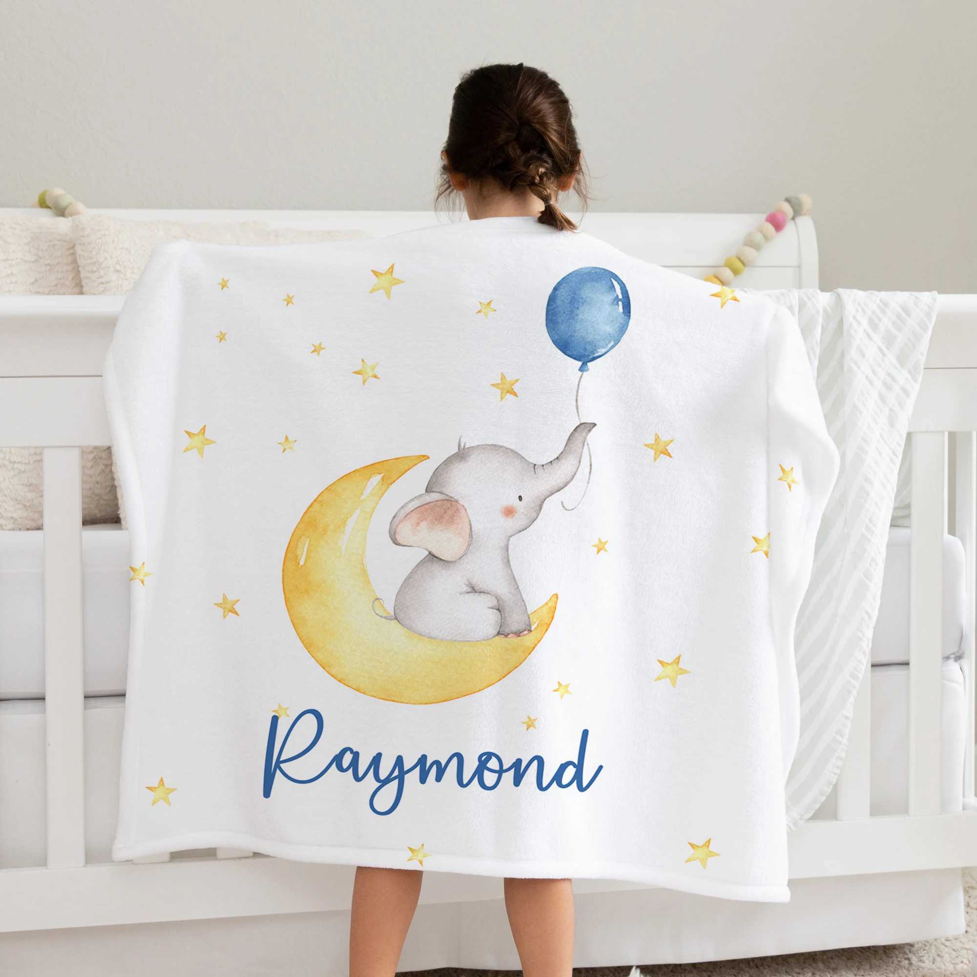 Ms.O Name Personalized Flannel Fleece Kids Baby Blanket Birthday Gift Idea For Newborn Boys Girls Bed Crib Stroller Sleep Cover Y240815