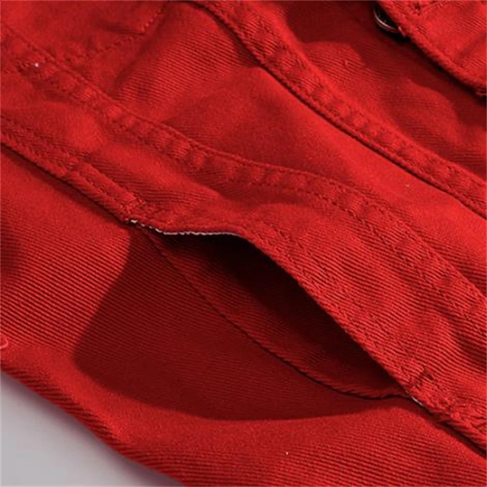 2024 ly Autumn Denim Outerwear Fashion Tops Mens Jacket Slim Fit Punk Style Hip Hop Denim Coat Couple Streetwear Hole Jackets o240814