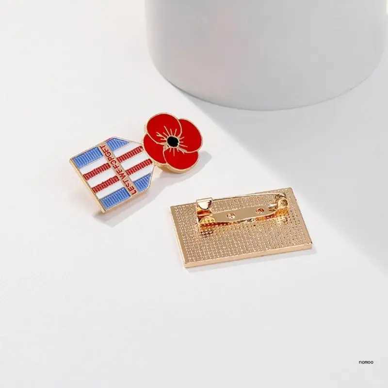 Poppys lapel pin Versatile Flower Breastpin accessory flower brooch W240815