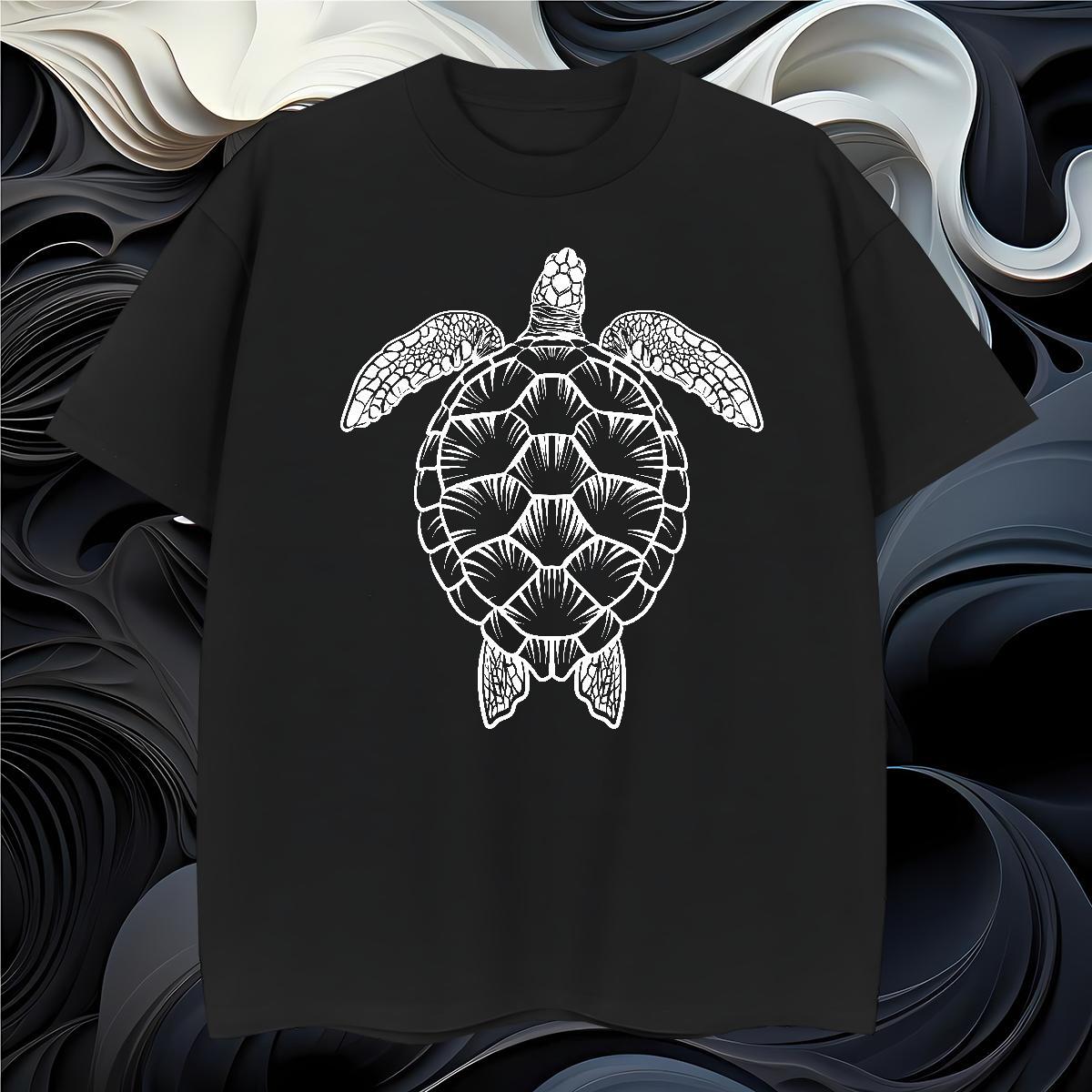 Free Shipping T Shirts Men tortoise Short Sleeve O-Neck Street Casual Custom Print Plus Size 230g 100% Cotton Men Tops Tees Fashion Designer Top Tees