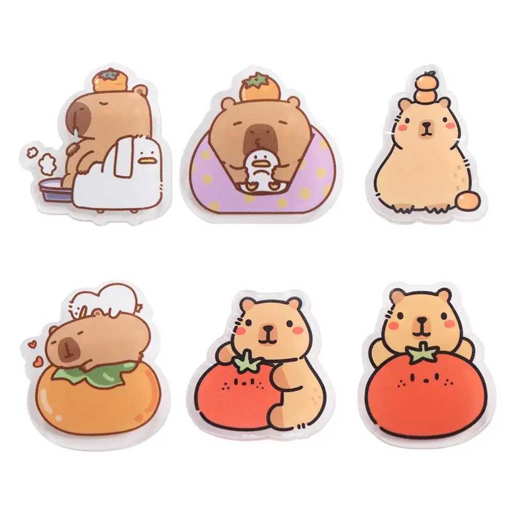 Exquisite Breastpin Acrylic Capybara Pin Cute Collar Animal Badge Kawaii Creative Capibara Pin Backpack Decoration W240815