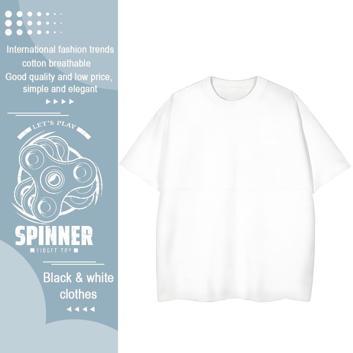Classic Mens Tshirts Hip Hop Street 230g Cotton Custom Printed Crew Neck Breathable tool T Shirts Men 2024 DIY Clothes