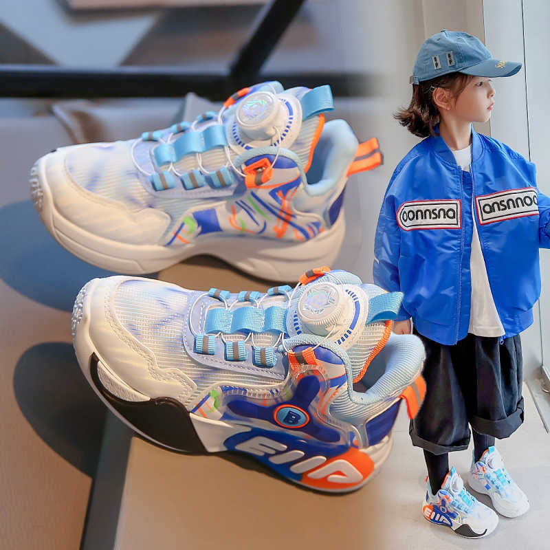 Sneakers Childrens trendy brand sports shoes Spring and Autumn new boys running shoes Girls fashionable dad shoes Student single shoe generation H2408