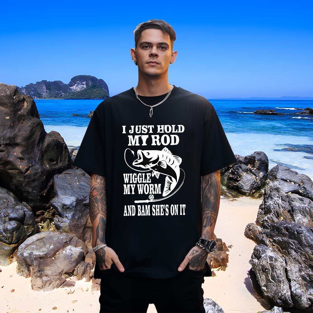 TOP Quality T Shirt For Man fish Breathable Short Sleeve Home Outdoor Black Oversized 230g Cotton Tshirts New Designer Top Tees