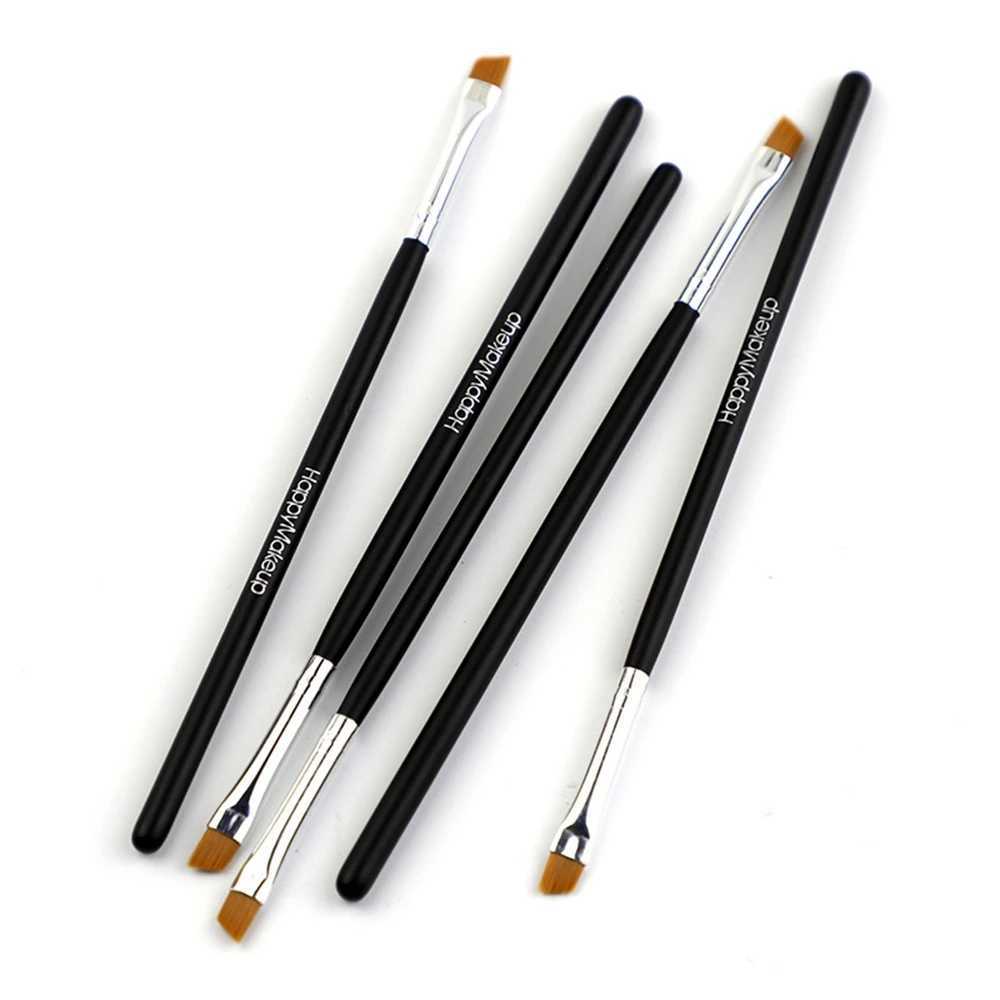 5 pieces/set of black eye brush oblique angle flat angle eye brush eye shadow eye shadow makeup tools professional female cosmetics W240814