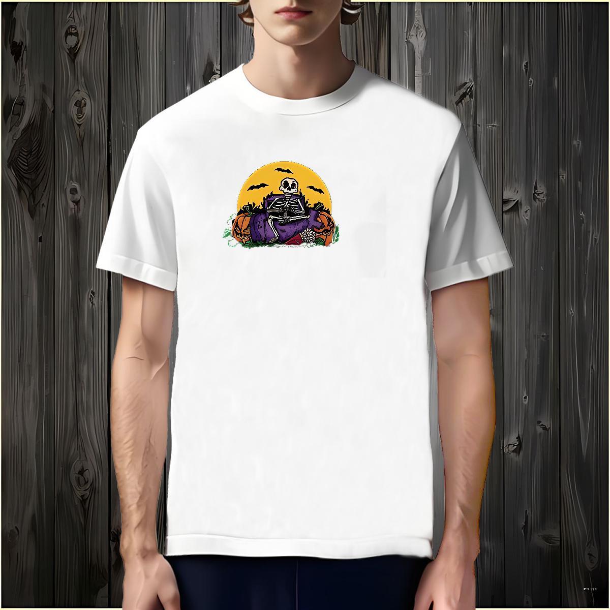 Soft Mens T Shirts skull Breathable Hip Hop Street Customized 230g Pure Cotton Couples T Shirts Brand Clothes