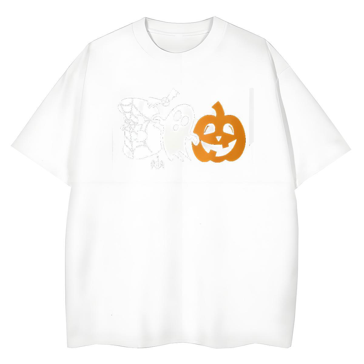 Cool Design T Shirts Men halloween Breathable Anime Printing Street DIY Logo Oversized 100% Cotton 230g Couples T Shirts Wholesale Tees Shirts