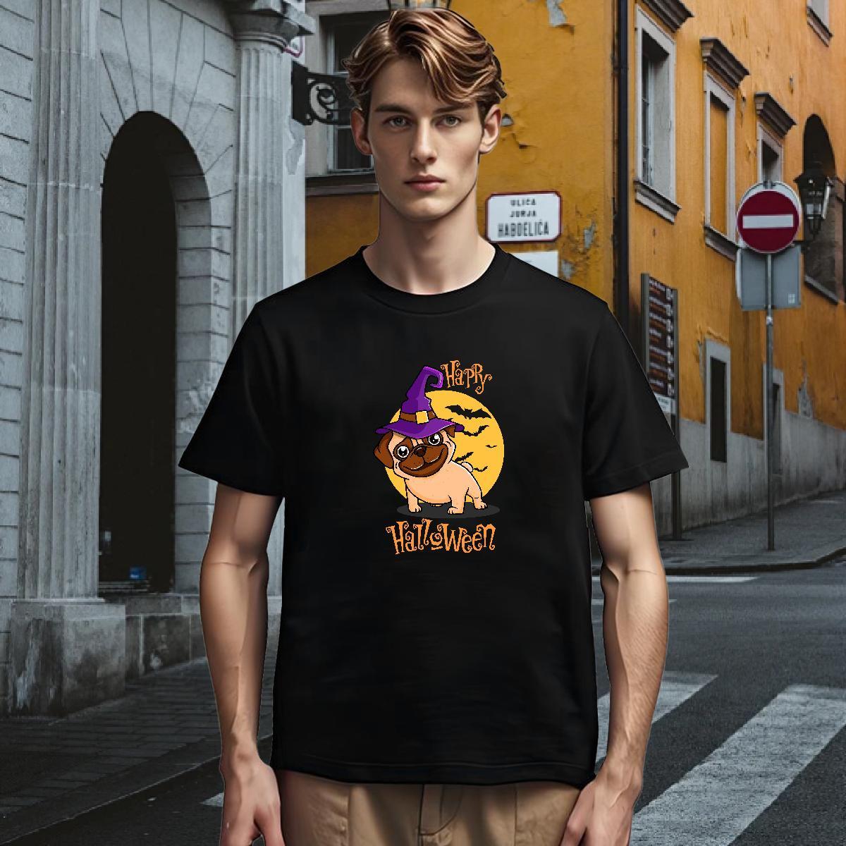 T Shirts Men 100% Cotton 230g Summer Casual Breathable Short Sleeve Anime Print Tshirts Fashion Classic Clothings