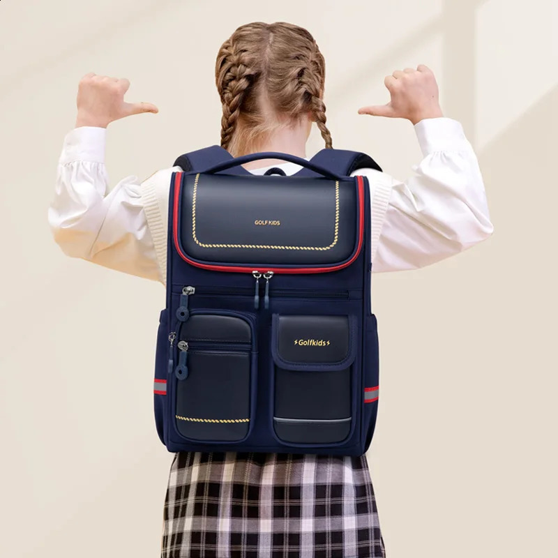 GOLF Primary Child School Backpacks Elementary Children School Backpack Schoolbag Kids Boy Girls Back Pack Bags Multiple Pockets 240812