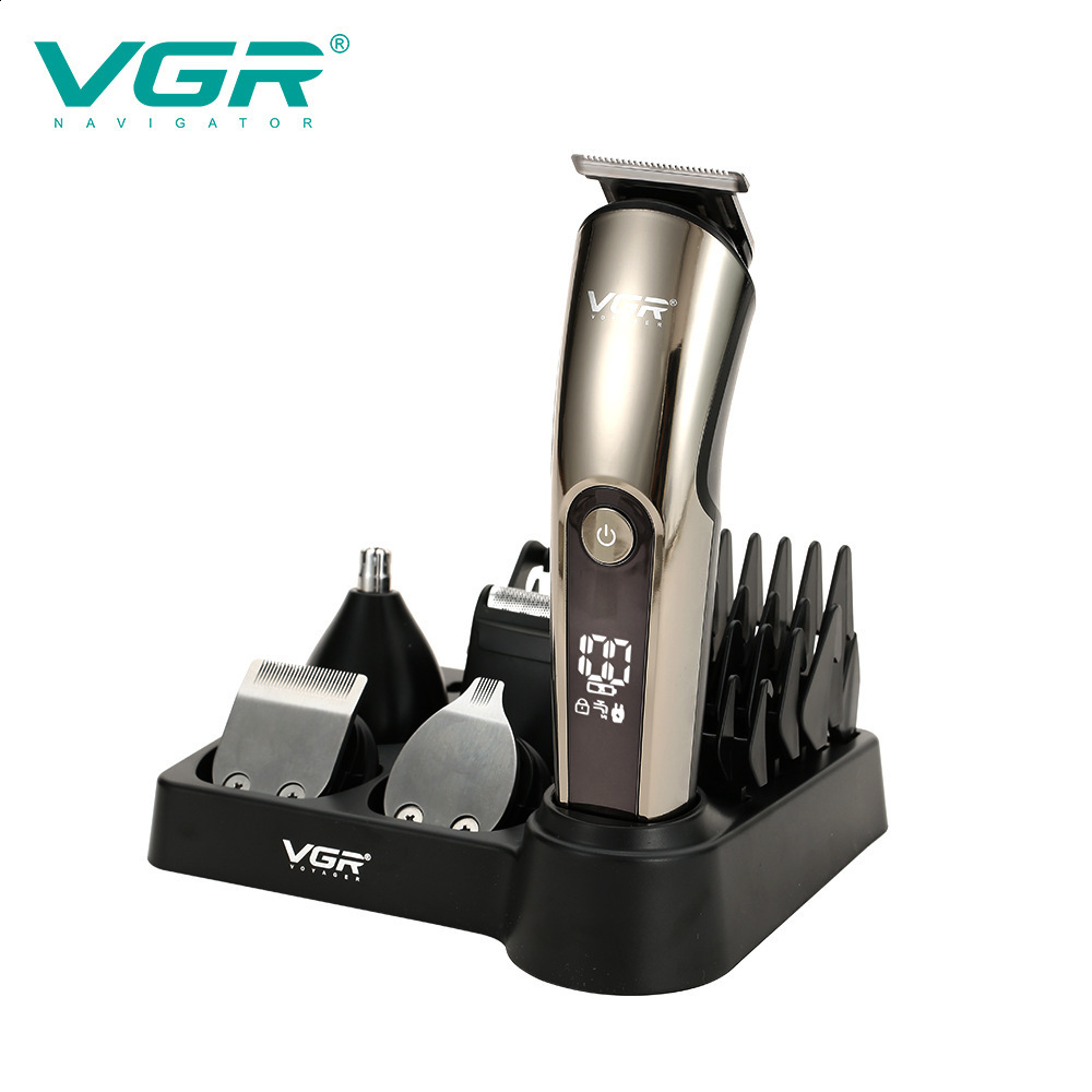 Original VGR Professional Clipper For Men Rechargeable Hair Trimmer 9000Rpm Motor Electric Beard Haircut Barber Hine 8W 240709