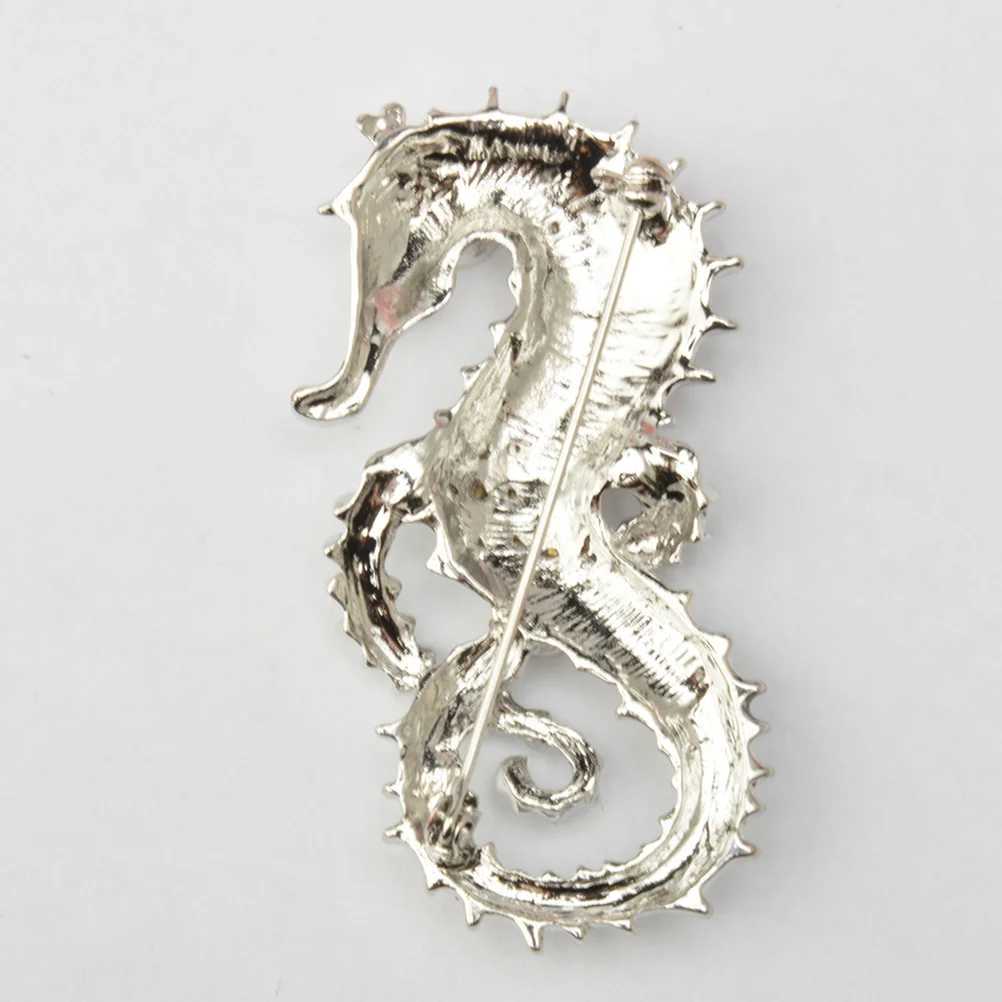 Rhinestone brooch seahorse womens brooch popular in Europe and America W240815
