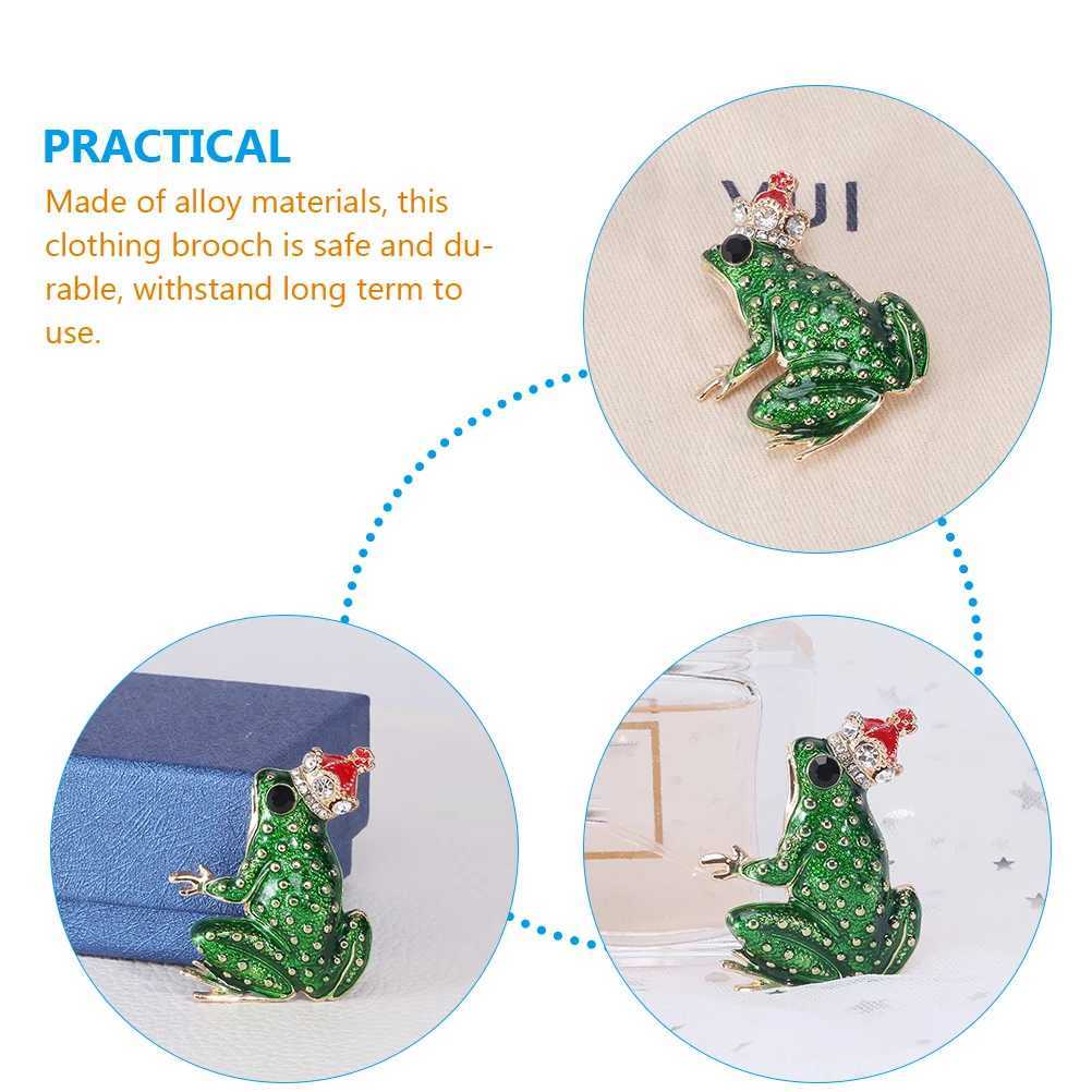 Frog corset lapel pin brooch scarf backpack womens clothing badge alloy aesthetics Miss W240815