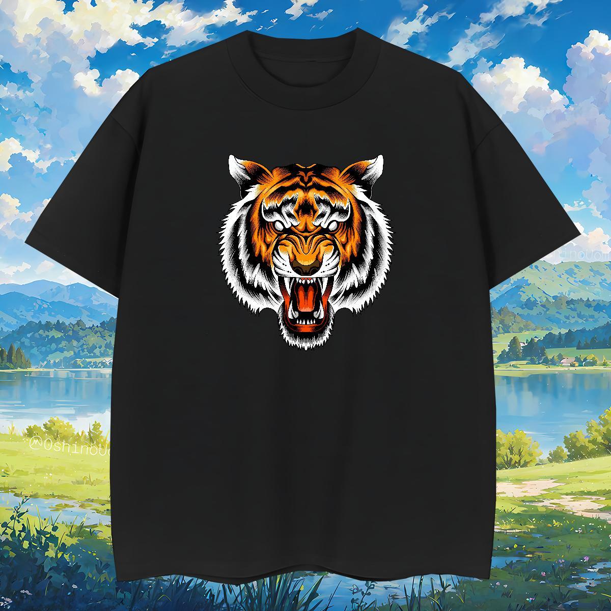 T-Shirts 100% Cotton 230g ferocity Street Wear O Neck Short Sleeves DIY Men Tees New Designer Classic Clothings