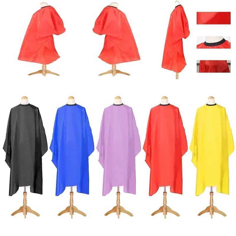Black white hair salon professional salon hair shawl barber silicone collar barber apron shawl wholesale W240814