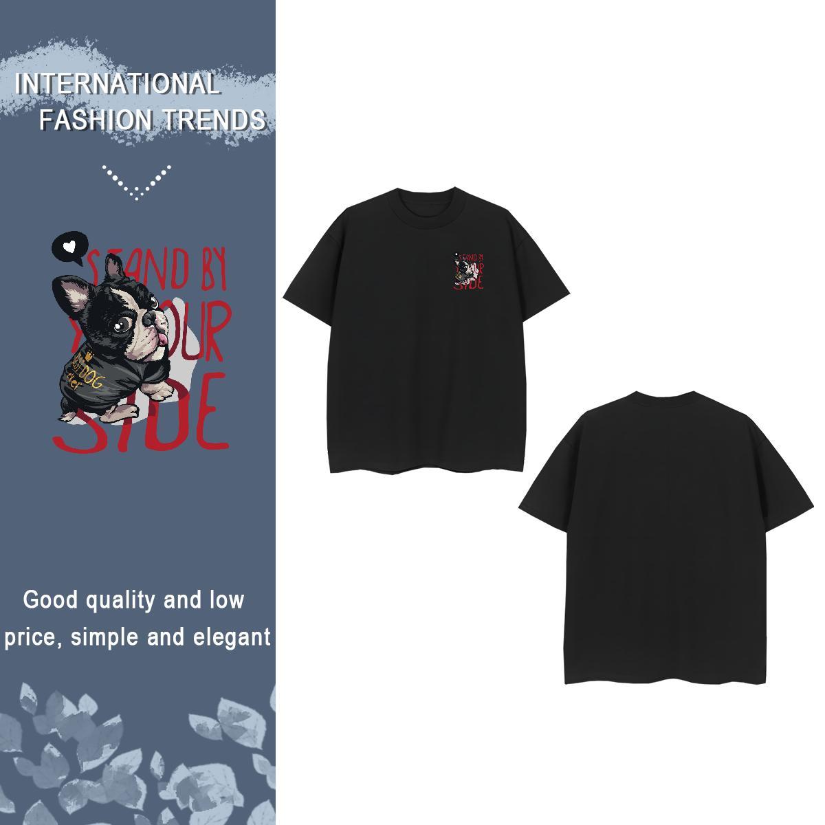 T Shirt For Man 230g Pure Cotton Outdoor Round Neck Short Sleeve Asian Size Tshirt for Man Woman 2024 DIY Loose Wear