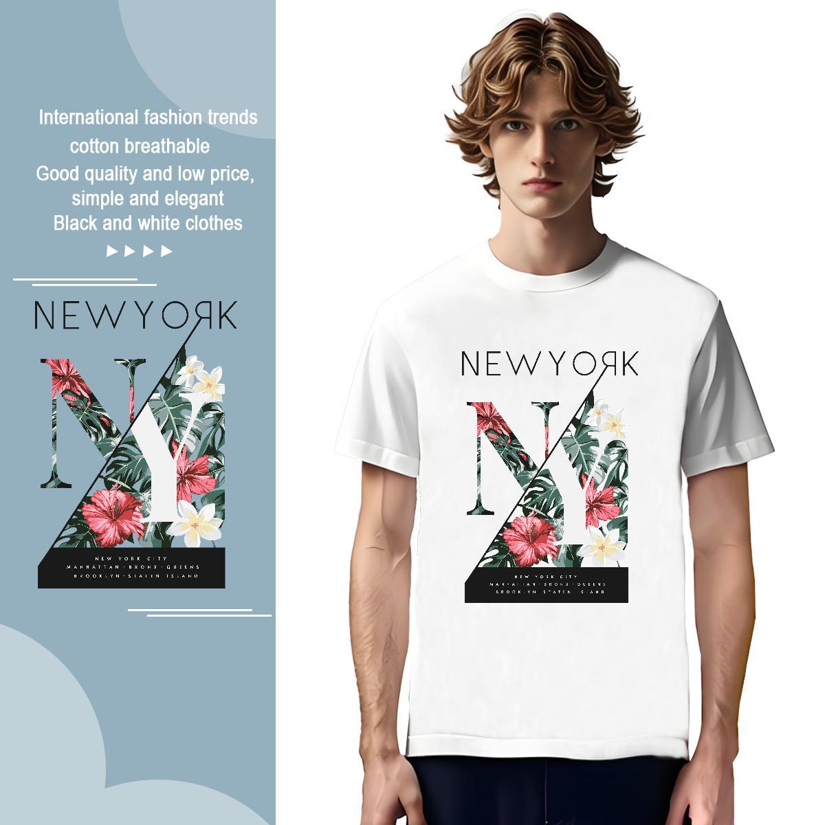T shirt 230g 100% Cotton flower Home Outdoor Breathable Short Sleeve Skull Tshirt for Man Woman Fashion TOP Quality Tees