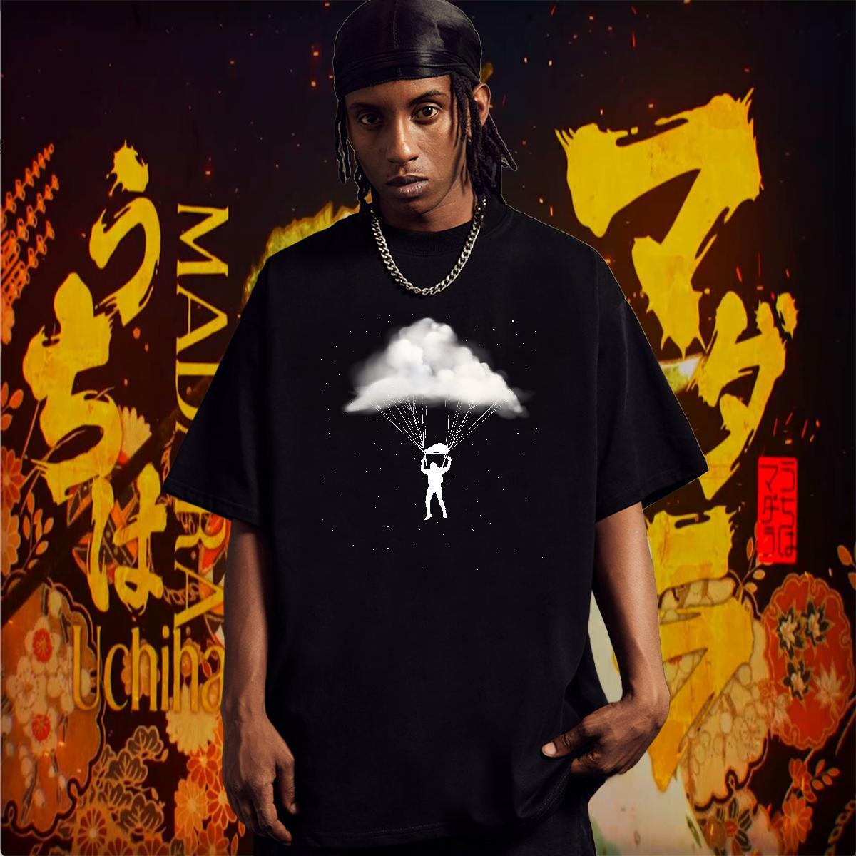 Men T Shirts 230g Pure Cotton universe Hip Hop Breathable Short Sleeve Cartoon Print Couples T Shirts Designer Brand Polos