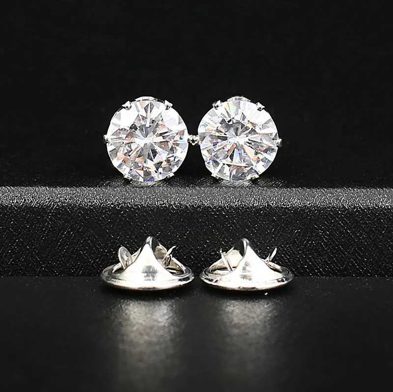 1 pair of vintage lapel pins rhinestone Brooch vintage fashion necklace red and blue aurora pin shirt set brooch jewelry accessories W240815