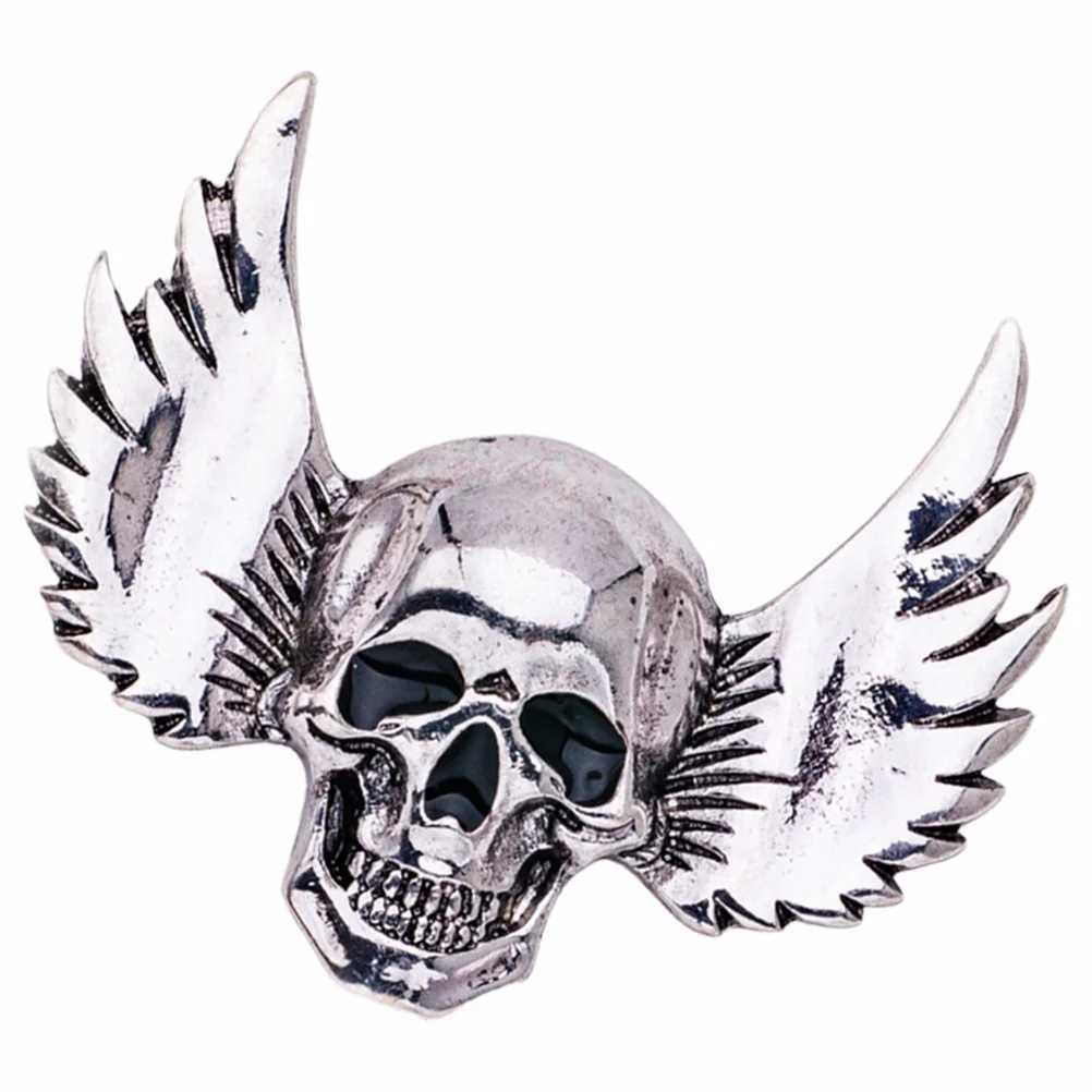 Gothic Punk Ghost Brooch Pin Stylish Breastpin for Evening Party Cost (X1524 Silver) W240815