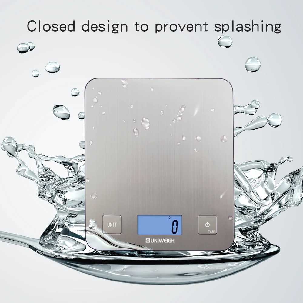 5kg/11lb 0.1oz Digital Kitchen Food Scales Weight Grams and Oz for Weight Loss Cooking and Baking 5 Units with Tare FunctionM240815