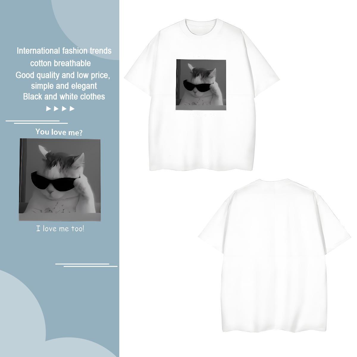 Man T Shirts 230g 100% Cotton character Street Casual Breathable Short Sleeve Custom Printing Tshirt for Man Woman Stylist Brand Tops