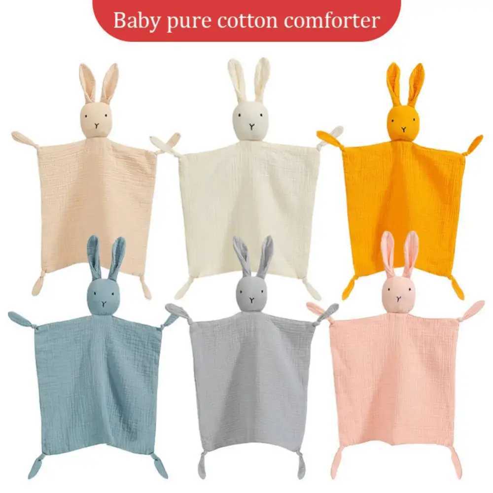 Baby Towel Soft Cotton Muslin Comforter Blanket Newborn Soothe Appease Towel Bib Security Baby Sleeping Cuddling Towel Facecloth Y240815