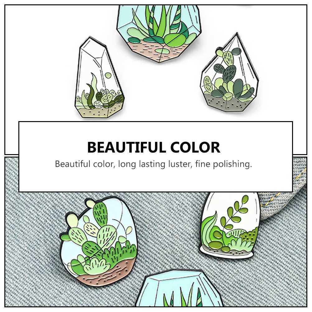 5 exquisite and unique cross dressing clothing clips for plant hotpot personalized Potted fashion creative alloy brooch durable W240815