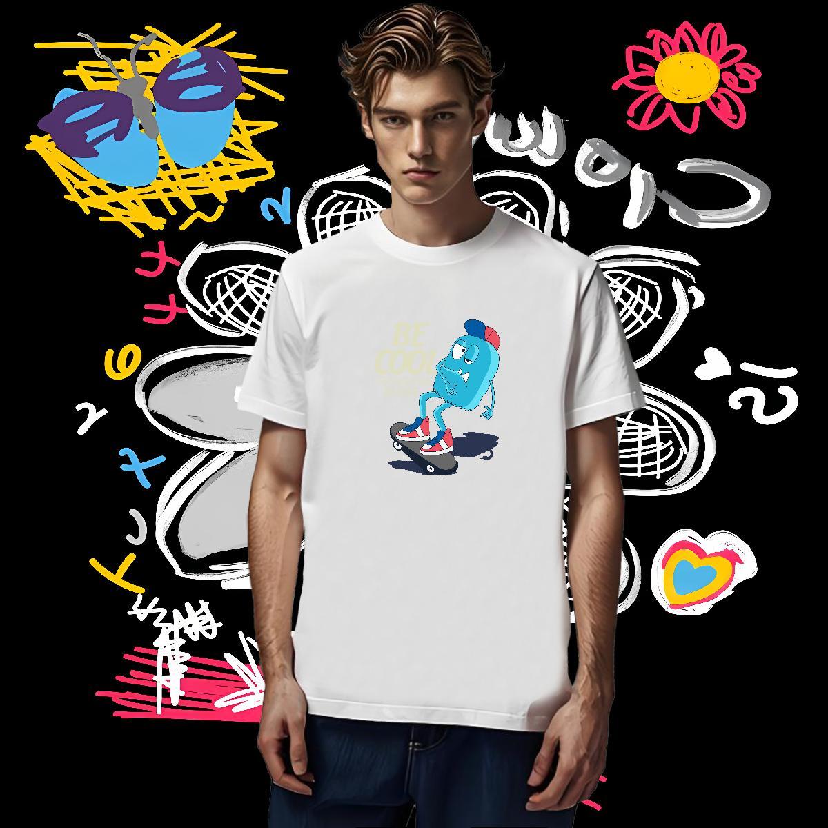 T shirt 230g Cotton role Daily Wear Crew Neck Breathable Oversized 3XL 4XL Men Tshirts Fashion Design Cool Tops