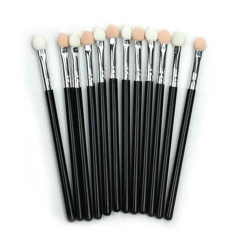 Portable eye brush sponge makeup sponge brush stick eye shadow nose lip decal brush beauty makeup tool W240814