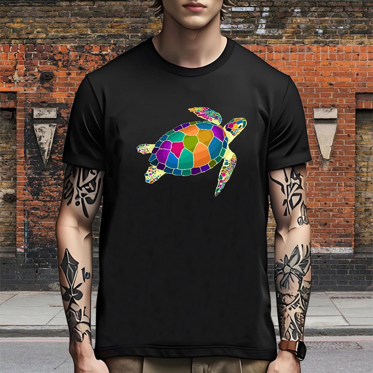 Brand Men T Shirts tortoise Pure Cotton Street Graphic 230g Cotton Tshirts Designer Fashion Clothings