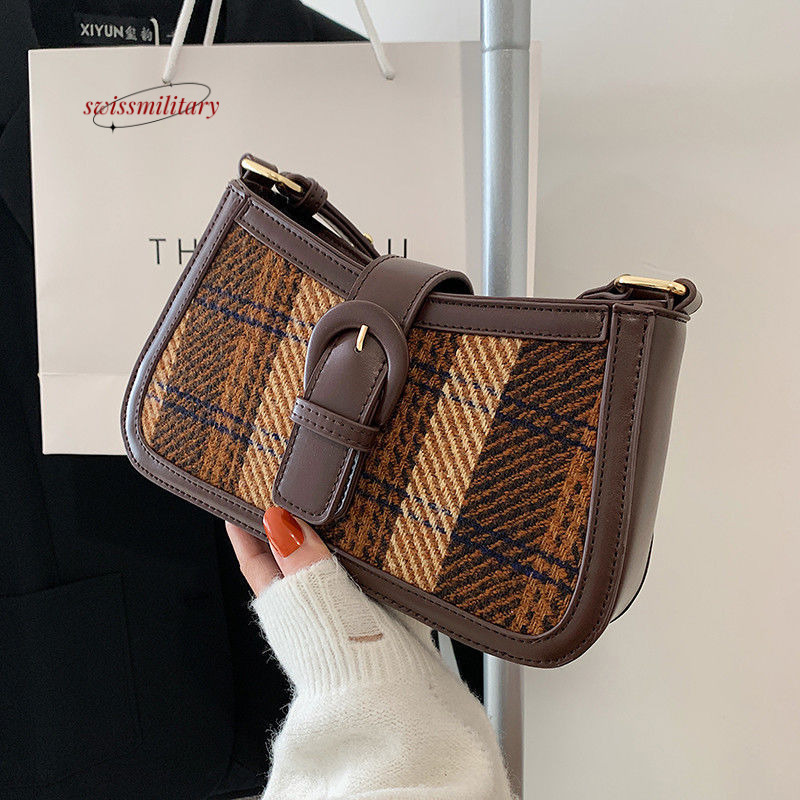 Swissmilitary Super popular small 2025 new women's spring and winter versatile crossbody fashion ins niche single shoulder armpit bag #50