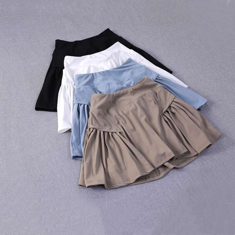 new 2024 Exercise Loose Comfortable Quick Dry Running Fiess Double Layers Frills Pleated Golf Tennis Skirts