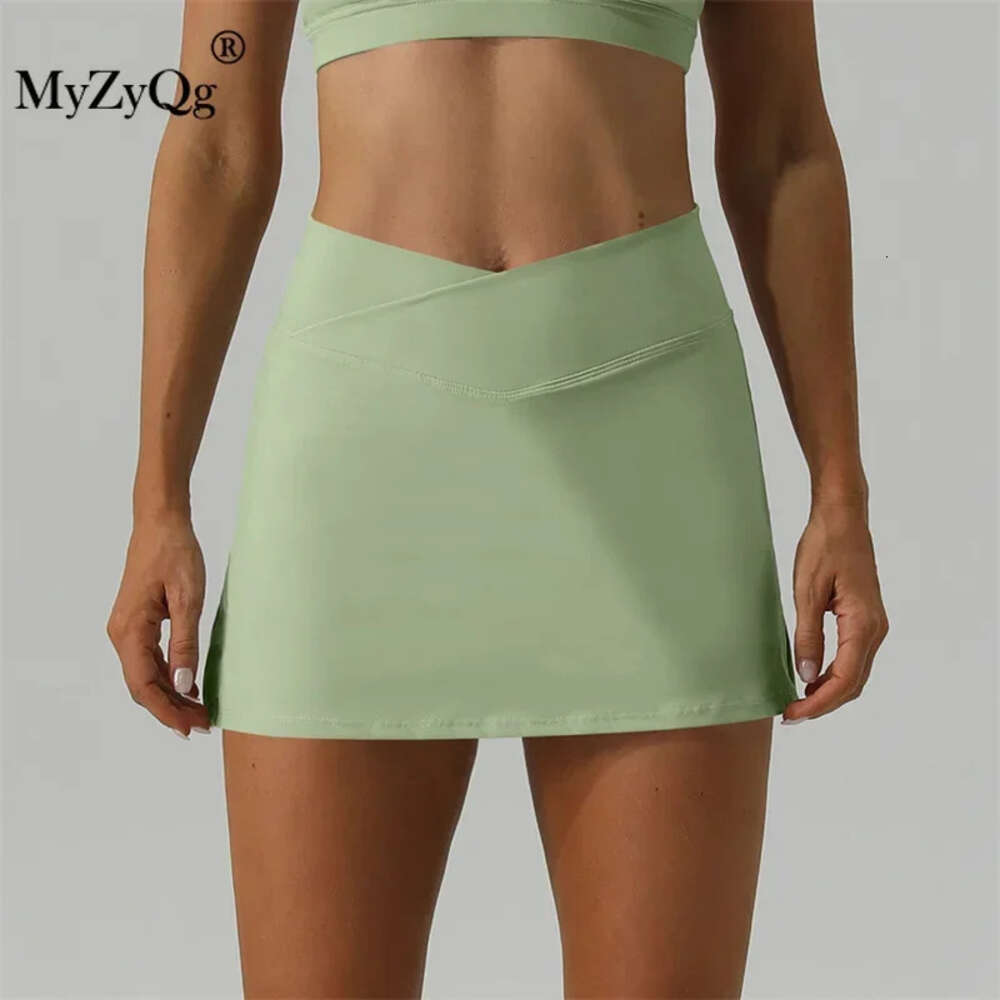 Women MyZyQg Tennis Slim-fit Yoga Short Breathable Mini Running Fiess Release Light Sports Skirt