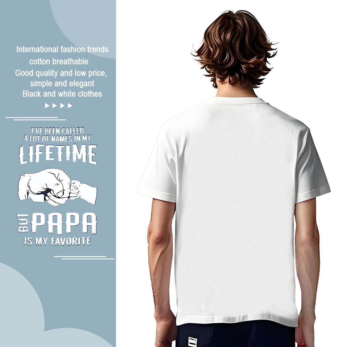 T Shirt For Man 230g Cotton hands High Street Hip Hop Breathable Plus Size Cartoon Tshirt for Man Woman Custom Popular Tshirts