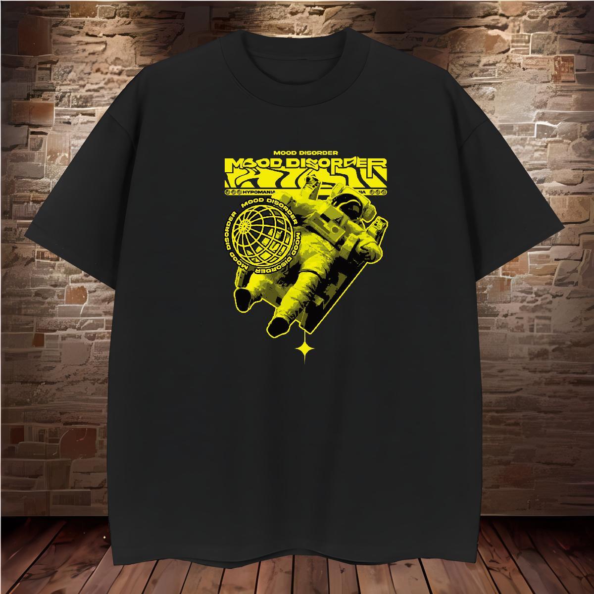 Man T Shirts 230g Cotton cosmonaut Daily Wear Breathable Custom Print Oversized Tshirt for Man Woman 2024 Summer Designer Clothings
