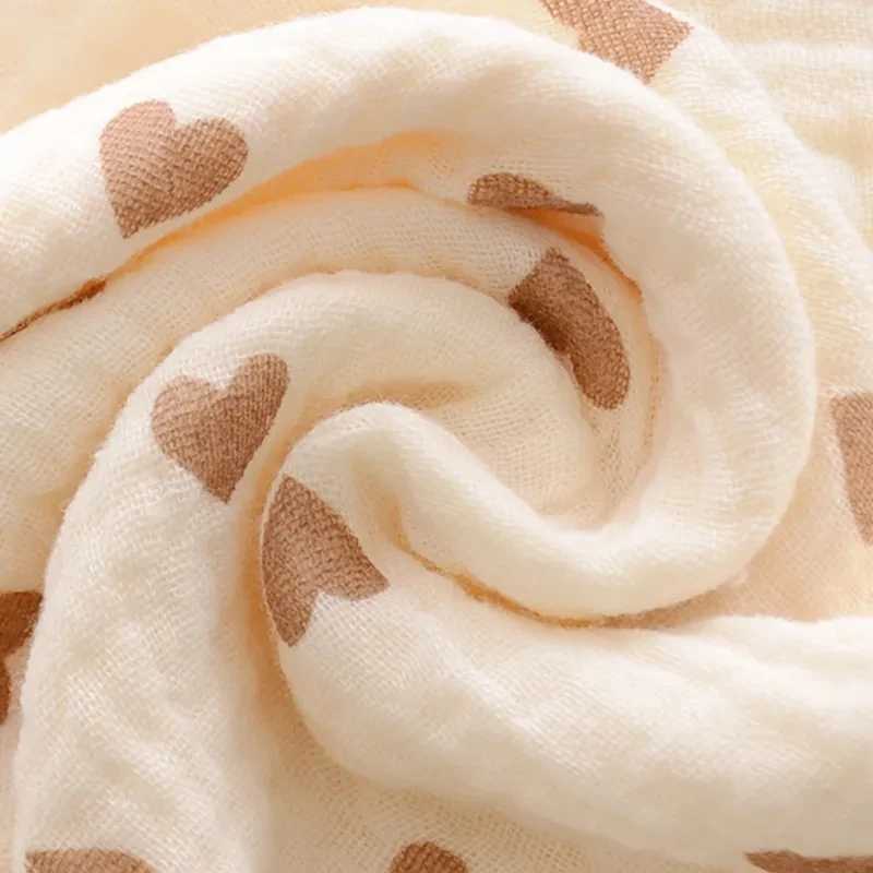 100X100cm Baby Receive Blanket for Newborn Cotton Muslin Swaddle Blanket Bedding Infant Bath Towel Baby Items Mother Kids Y240815