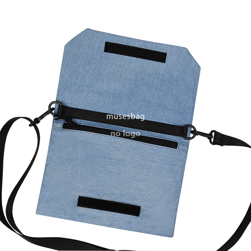 Single shoulder convenient passport document bag Business commute crossbody bag travel simple everything small square bag positive and negative