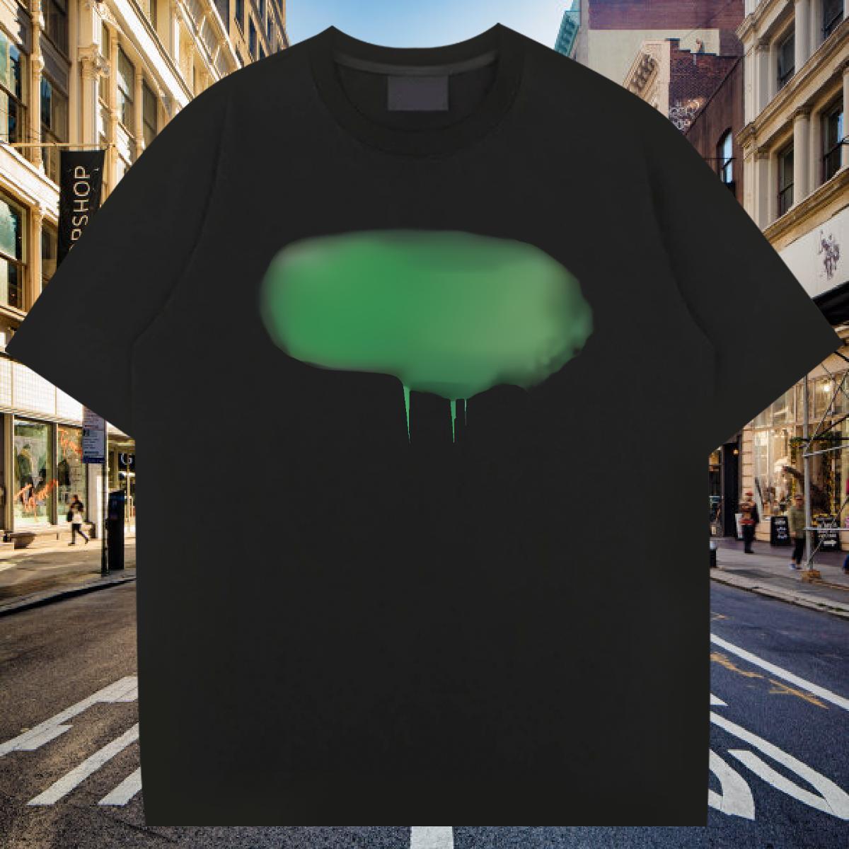 T-Shirts for Men 100% Cotton 230g dialog box Daily Outfit Crew Neck Oversized 4XL Men Tops Tees Fashion Designer Popular Clothes