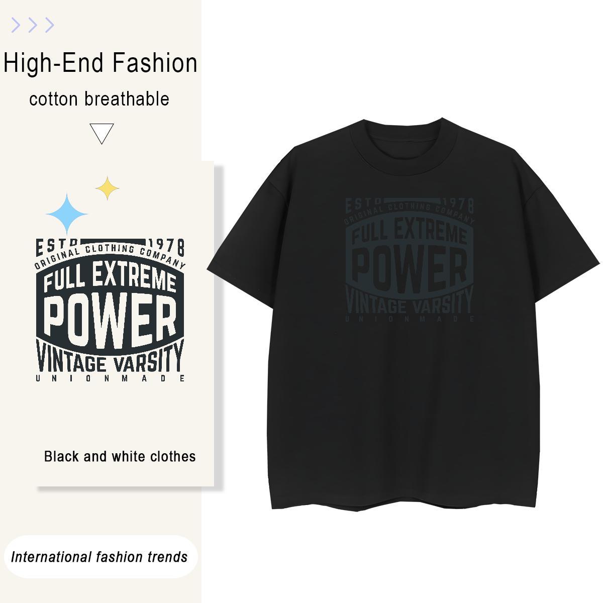 Soft Couples T Shirts Beach 230g Pure Cotton Oversized 3XL 4XL Breathable Soft letter T-Shirts for Men Designer Tee Shirt