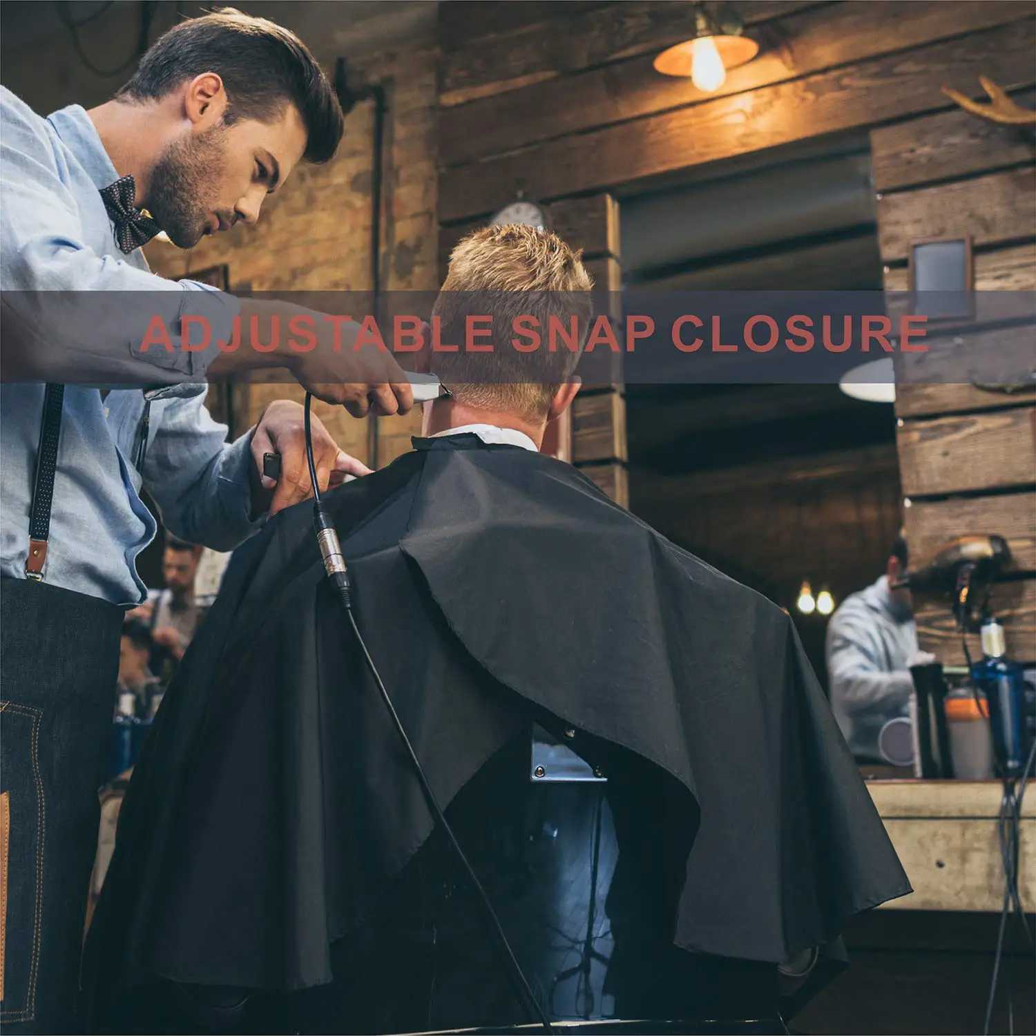 Professional hair salon nylon corner with closed button hair stylist styling corner neutral waterproof salon large hair clipper corner W240814