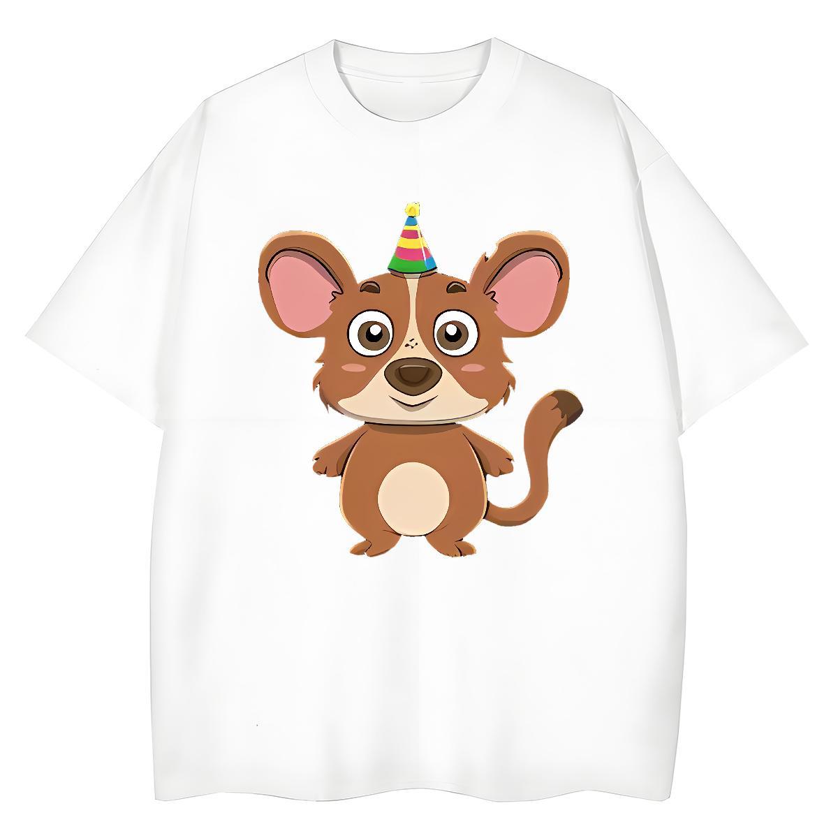 Unisex T-Shirts mouse Breathable Short Sleeve Hip Hop Street Custom Print Plus Size 230g Cotton Men Tops Tees New Designer Clothings